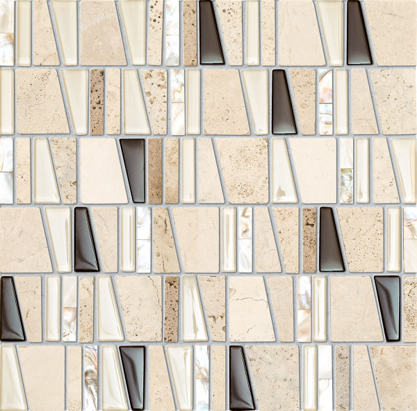 Elements Drops Stone Beige Wandmosaik