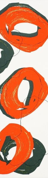 Pop Orange Wandbordüre