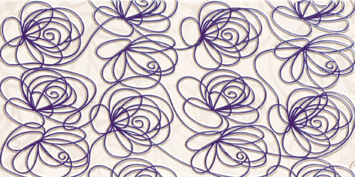 Wave Modern Violet Wanddekor