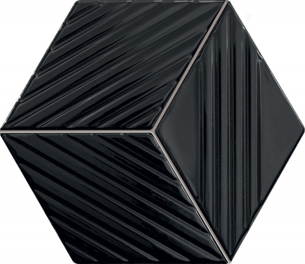 Colour Black Wandmosaik
